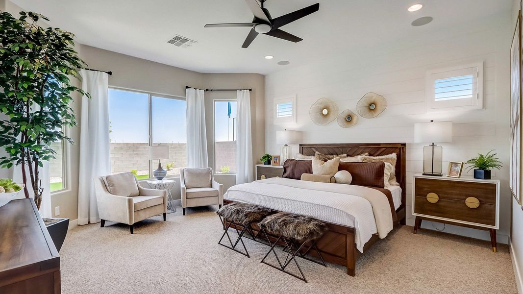 Furnished interior in a model home at Canyon Views - Hacienda in Litchfield Park (Image 33).