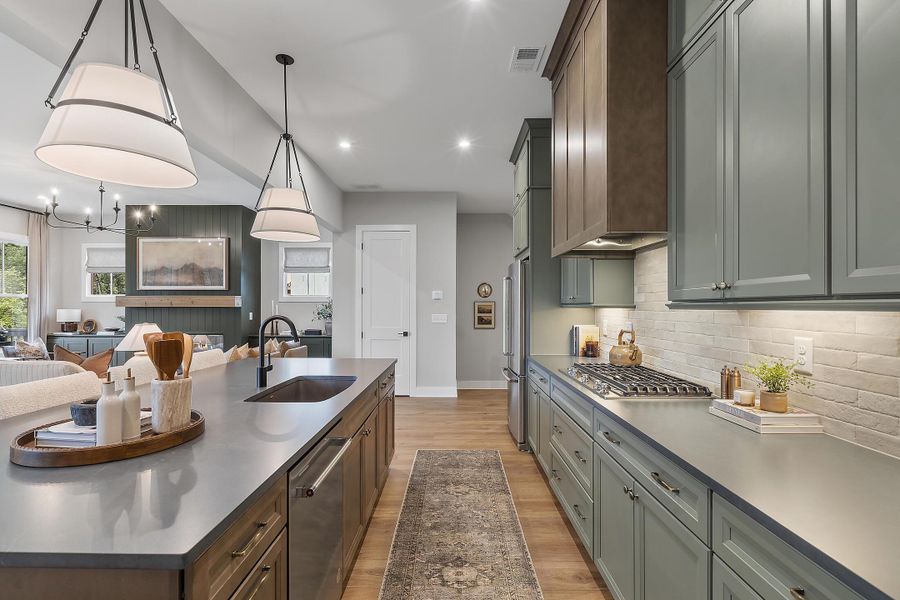 Furnished interior in a model home at Social Circle in Chattanooga (Image 10).