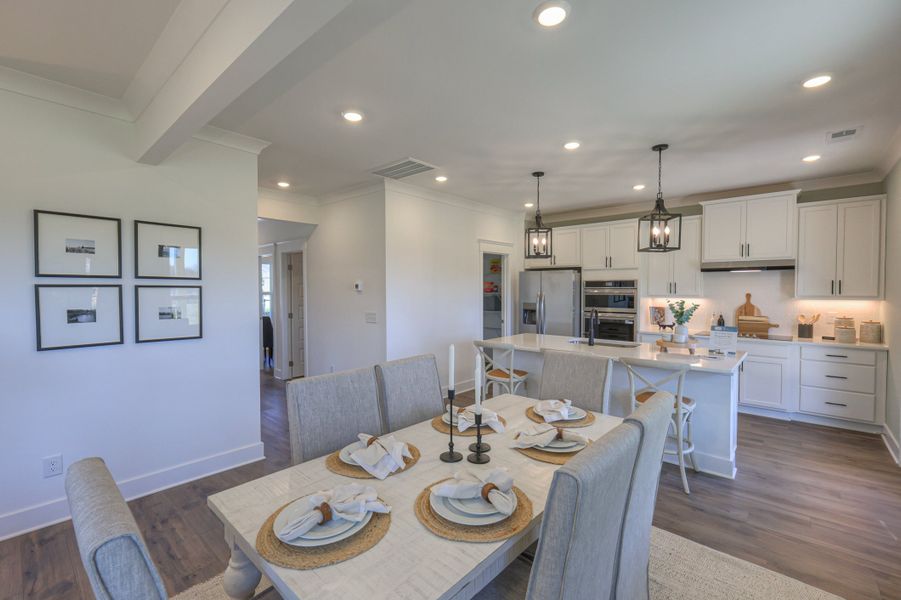 Furnished interior in a model home at Langford Farms in Gallatin (Image 27).