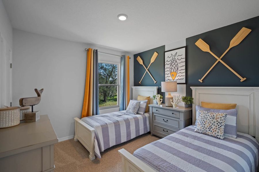 Furnished interior in a model home at Wind Meadows South in Bartow (Image 19).
