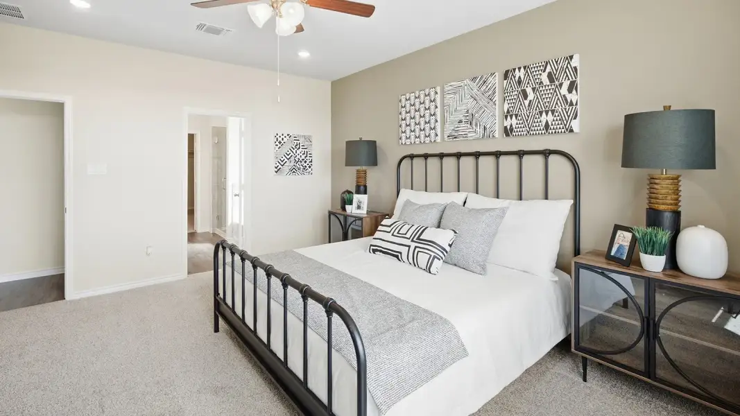 Furnished interior in a model home at Homestead in Temple (Image 17). Furnished interior in a model home at Homestead in Temple (Image 17).
