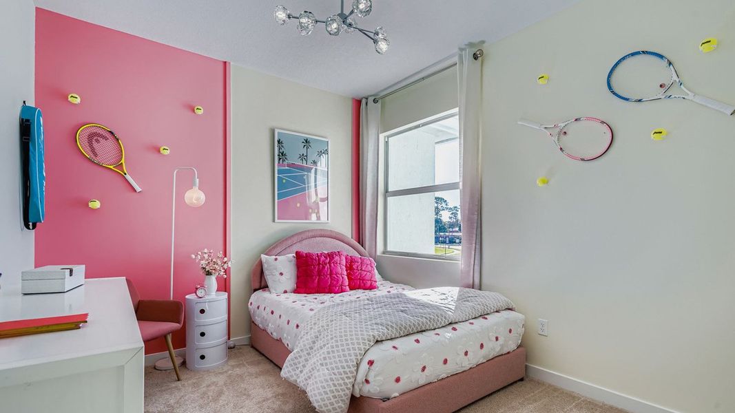 Furnished interior in a model home at Lakeside Landing in Royal Palm Beach (Image 16).