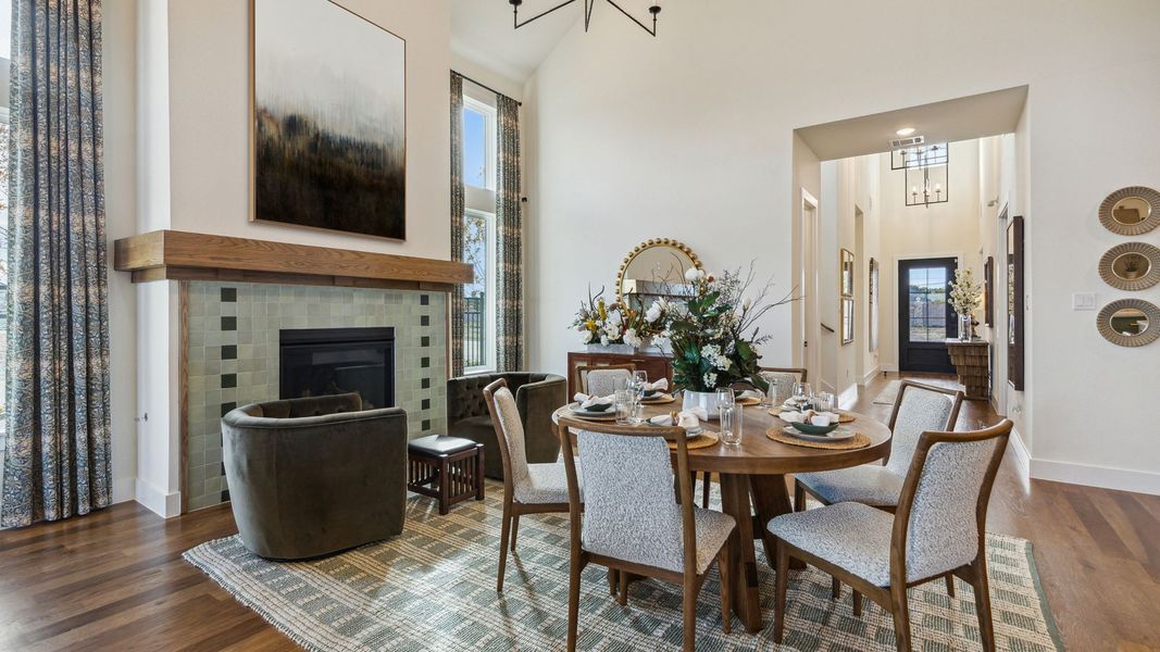 Furnished interior in a model home at The Reserve at Watters in Allen (Image 25).