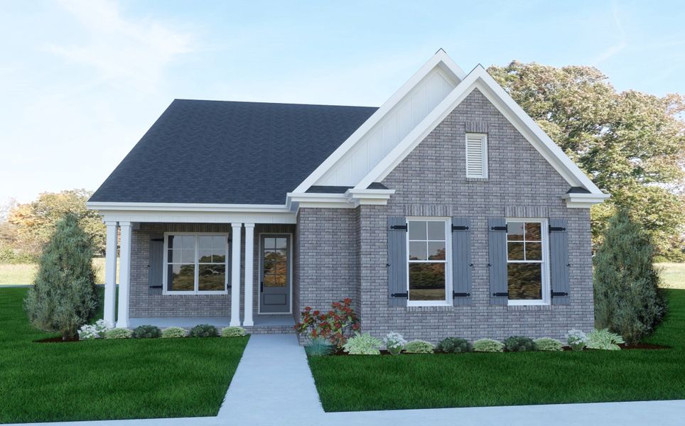 Front exterior of a home in the Bluebird Hollow community, located in Spring Hill, TN (Image 4). Front exterior of a home in the Bluebird Hollow community, located in Spring Hill, TN (Image 4).