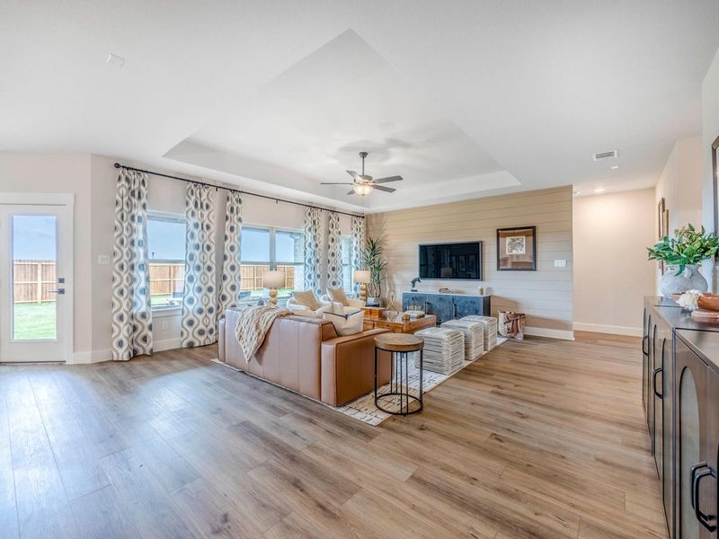 Furnished interior in a model home at Waverly Estates in Josephine (Image 12). Furnished interior in a model home at Waverly Estates in Josephine (Image 12).