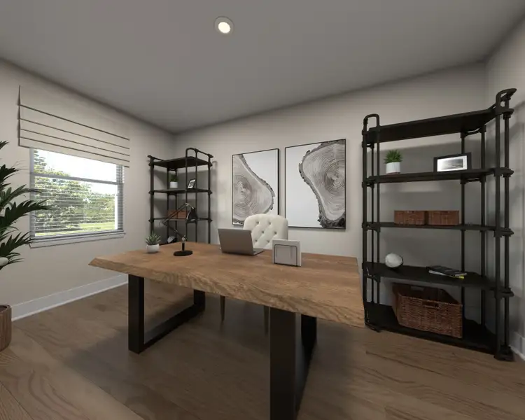 Furnished interior in a model home at Northwoods at Mirror Lake in Villa Rica (Image 4).