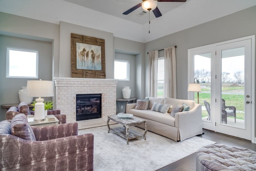 Furnished interior in a model home at Harvest Point in Spring Hill (Image 17).