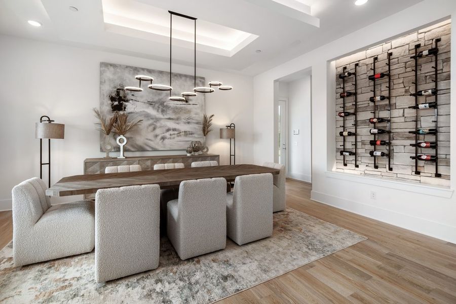 Furnished interior in a model home at Hamilton in Franklin (Image 12).