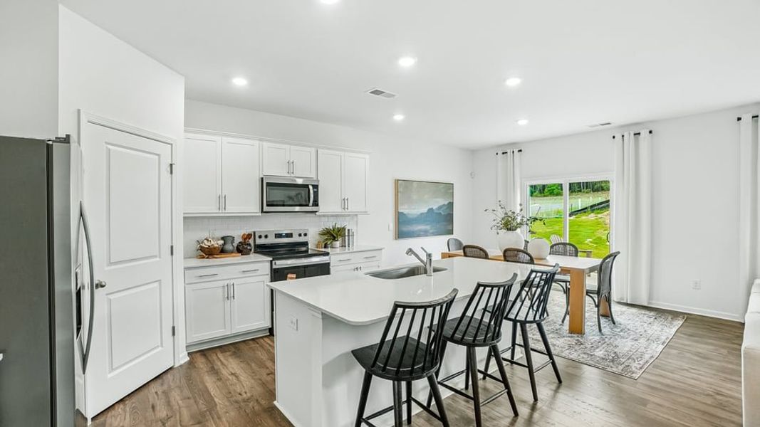Furnished interior in a model home at Martin Farms in Aberdeen (Image 6).