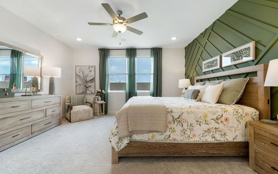 Furnished interior in a model home at Rancho Santa Rosa in Maricopa (Image 24).