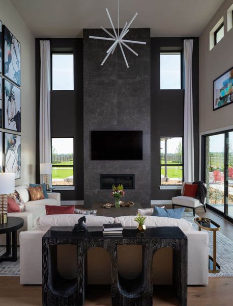 Furnished interior in a model home at The Grove at Blackhawk in Pflugerville (Image 12). Furnished interior in a model home at The Grove at Blackhawk in Pflugerville (Image 12).