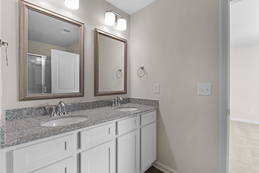 Furnished interior in a model home at Anderson Village in Spartanburg (Image 16).