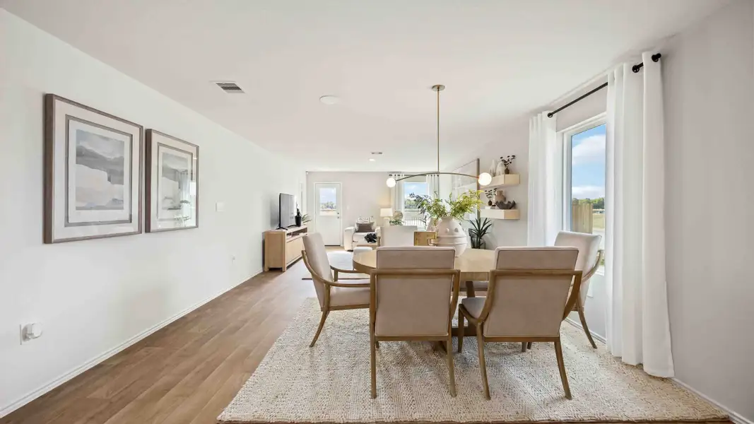 Furnished interior in a model home at Garver Heights in Houston (Image 7).