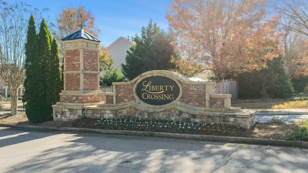Entrance to the Liberty Crossing community in Braselton, GA, featuring signage and landscaping (Image 2).