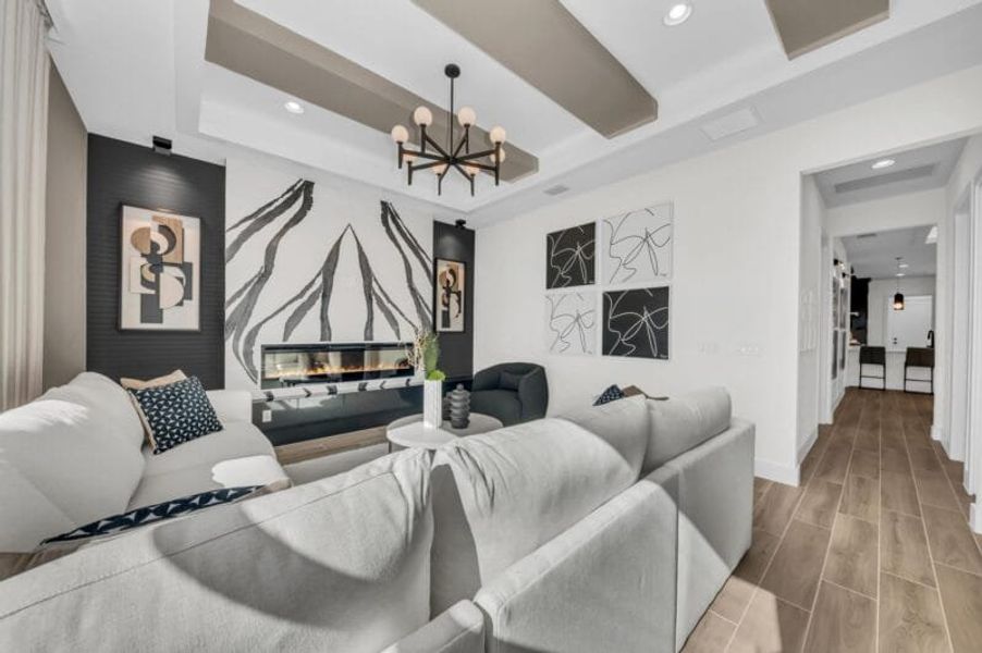 Furnished interior in a model home at River Preserve Estates in Parrish (Image 100). Furnished interior in a model home at River Preserve Estates in Parrish (Image 100).