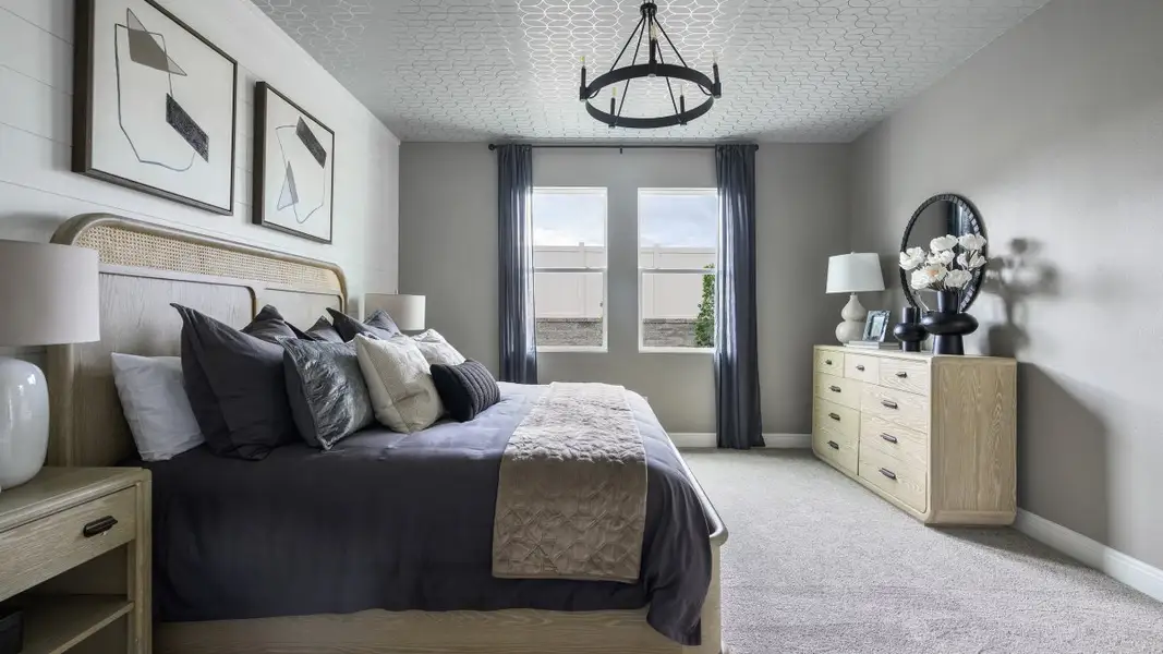 Furnished interior in a model home at Pasadena Woods in Dade City (Image 20).