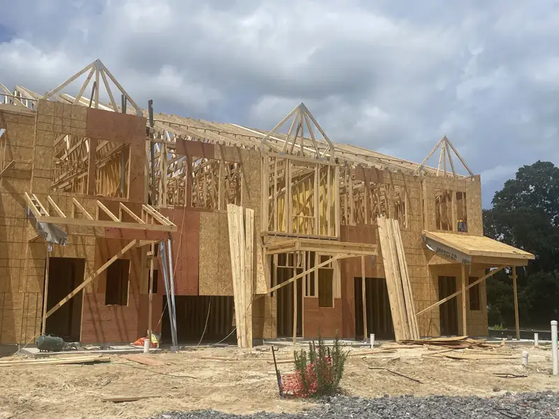 New home construction taking shape in Limehouse Farms: Arbor Collection by Lennar, Summerville, SC.