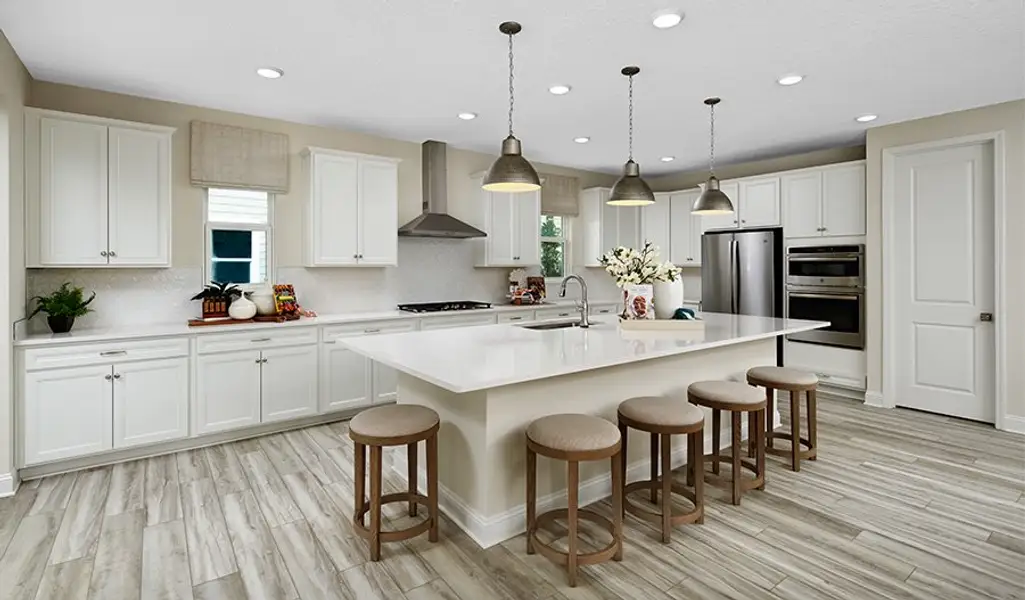 Furnished interior in a model home at Oakwood Estates in Green Cove Springs (Image 5).