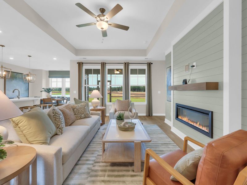 Furnished interior in a model home at Edgefield in Loris (Image 37). Furnished interior in a model home at Edgefield in Loris (Image 37).