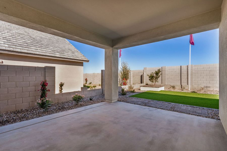 Exterior details of a home in Agave Springs at Teravalis, Buckeye (Image 18).