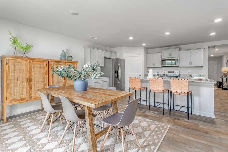 Furnished interior in a model home at River's Edge in Mayodan (Image 25).