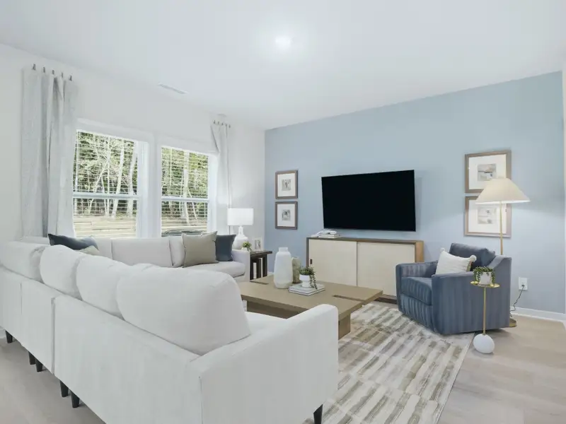 Furnished interior in a model home at The Heritage at Buffaloe Reserve in Raleigh (Image 6). Furnished interior in a model home at The Heritage at Buffaloe Reserve in Raleigh (Image 6).
