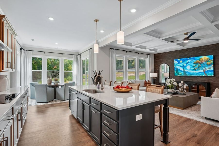 Furnished interior in a model home at Blue Run in Raleigh (Image 6).