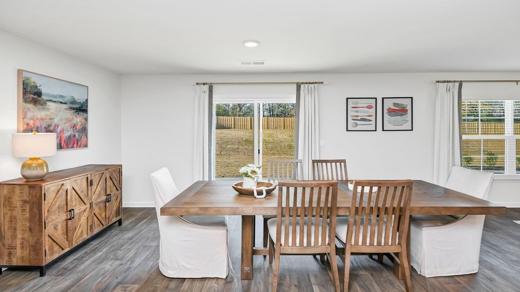 Furnished interior in a model home at Grand Oaks in Columbia (Image 18).