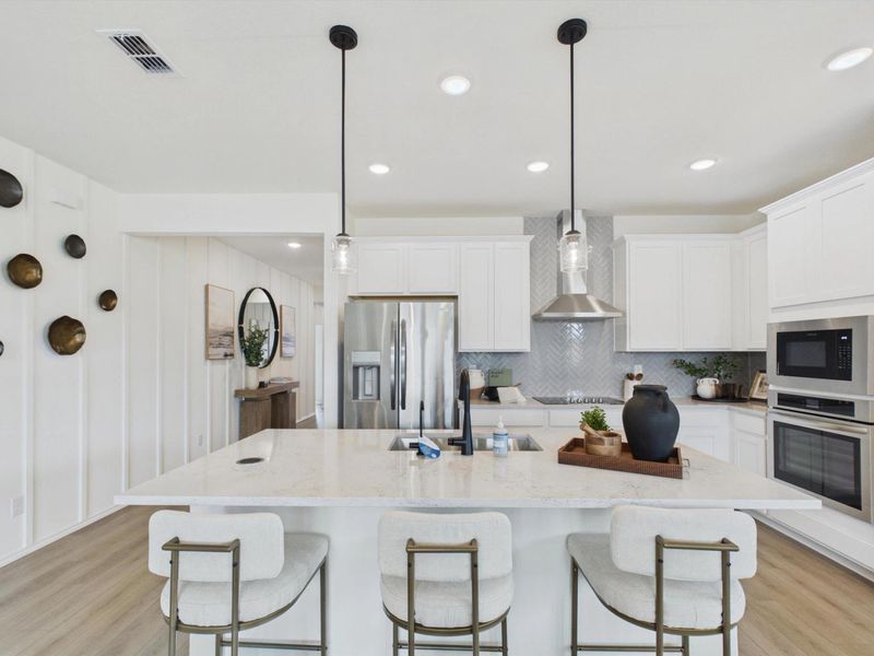 Furnished interior in a model home at Rayburn Valley in San Antonio (Image 12). Furnished interior in a model home at Rayburn Valley in San Antonio (Image 12).