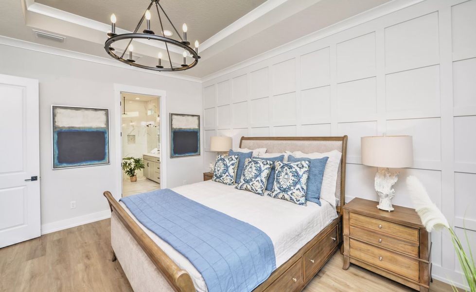 Furnished interior in a model home at Courtney Chase in St. Augustine (Image 8). Furnished interior in a model home at Courtney Chase in St. Augustine (Image 8).