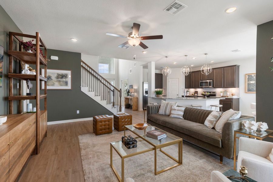 Furnished interior in a model home at The Reserve at Turnbo Ranch in Killeen (Image 18). Furnished interior in a model home at The Reserve at Turnbo Ranch in Killeen (Image 18).