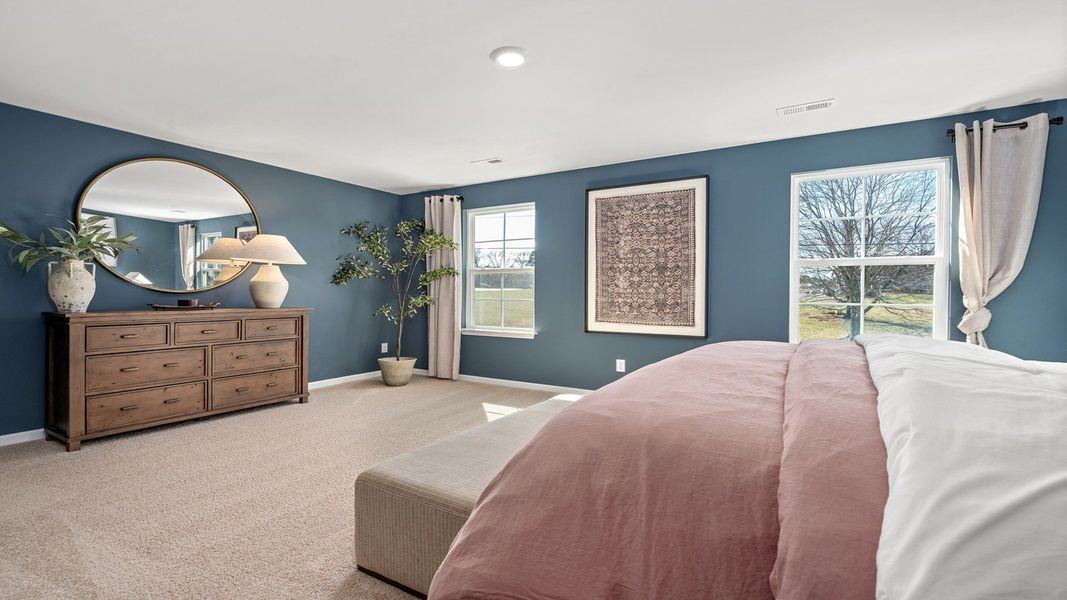 Furnished interior in a model home at Fiddlers Landing in Winston-Salem (Image 23).