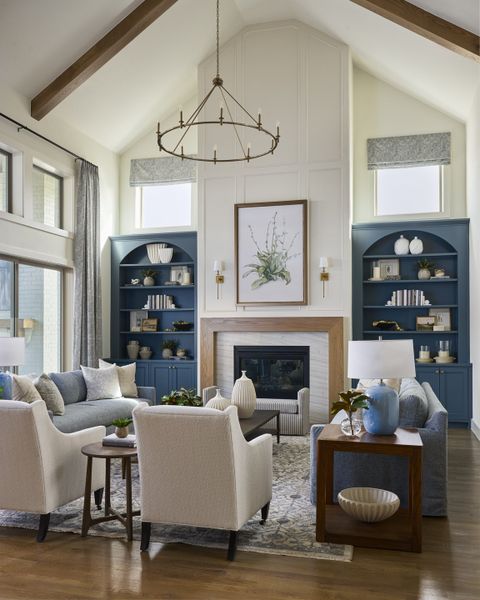 Furnished interior in a model home at Park Place - 80' Lots in Prosper (Image 10).