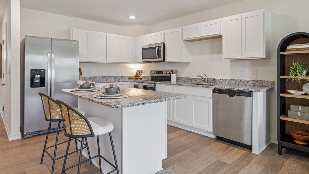 Furnished interior in a model home at Highland View in Seymour (Image 5).
