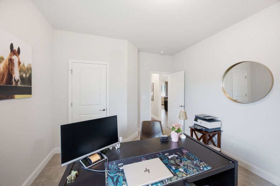 Furnished interior in a model home at Northlake in Statesville (Image 35).