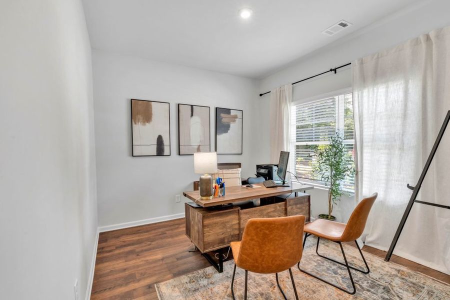 Furnished interior in a model home at Sweetlake Grove in Mableton (Image 26).