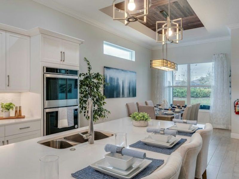 Furnished interior in a model home at Lake Park at Tradition in Port St. Lucie (Image 8).