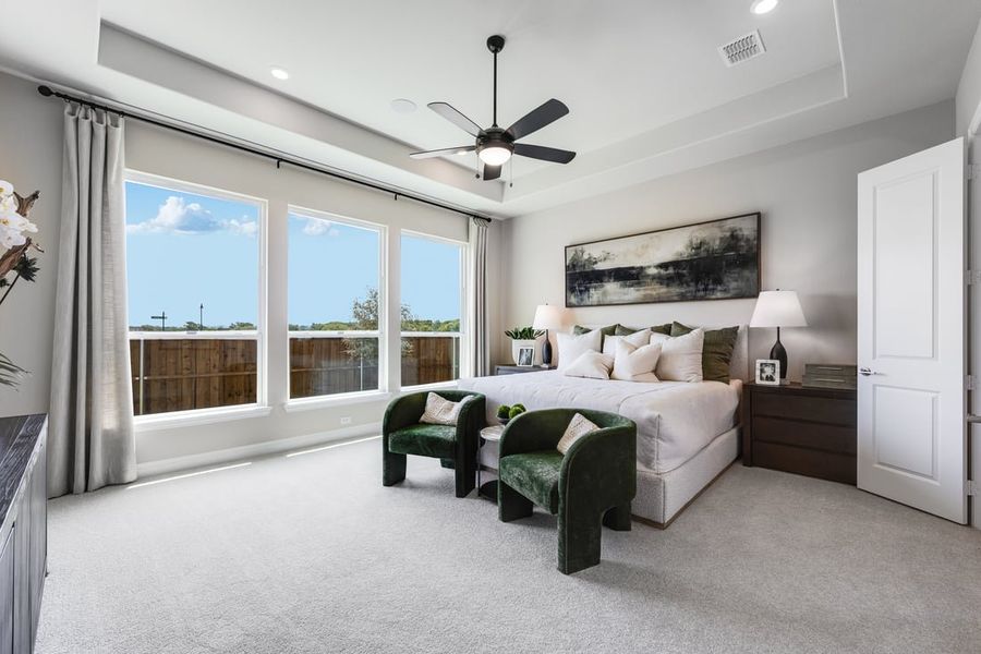 Furnished interior in a model home at The Ranch at Uptown Celina in Celina (Image 6).