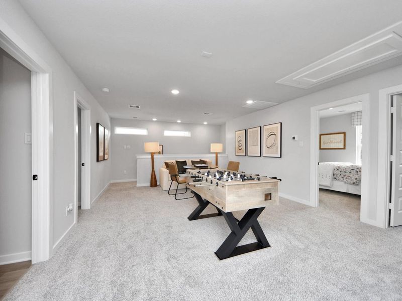 Furnished interior in a model home at Robins Landing in Houston (Image 41). Furnished interior in a model home at Robins Landing in Houston (Image 41).