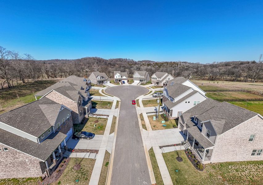 Aerial view of the Heritage Creek community in Nashville, TN, showing layout and nearby surroundings (Image 11).