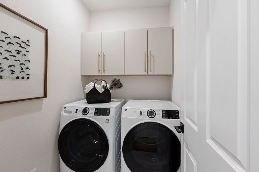 Furnished interior in a model home at Cordovan in Firestone (Image 11).