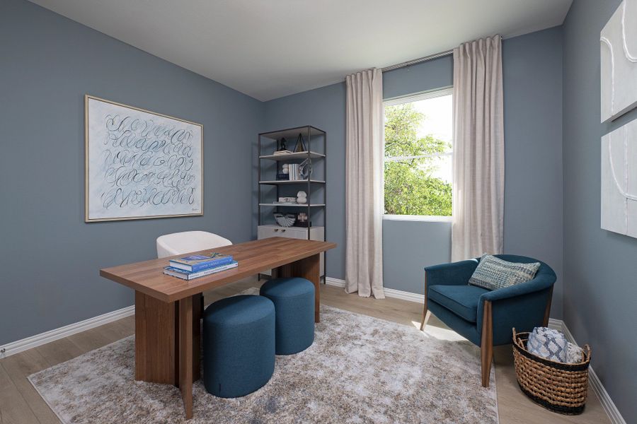 Furnished interior in a model home at Brookshire at Legacy Hills-60s in Celina (Image 11).