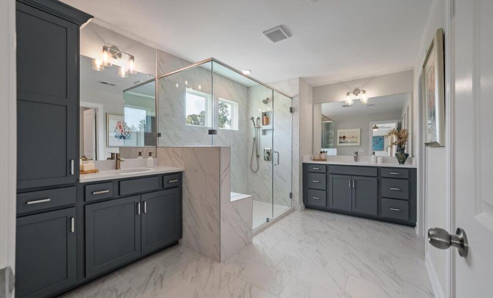 Furnished interior in a model home at Ferry Grove in Lexington (Image 8).