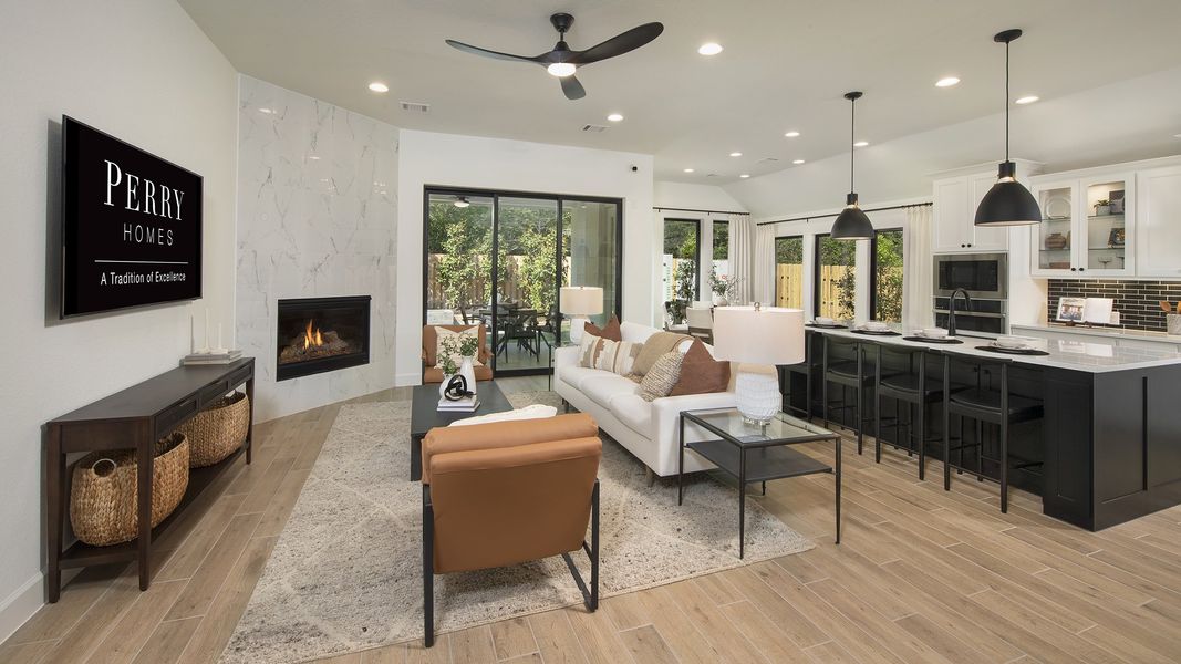 Furnished interior in a model home at Colton 55' in Todd Mission (Image 7). Furnished interior in a model home at Colton 55' in Todd Mission (Image 7).