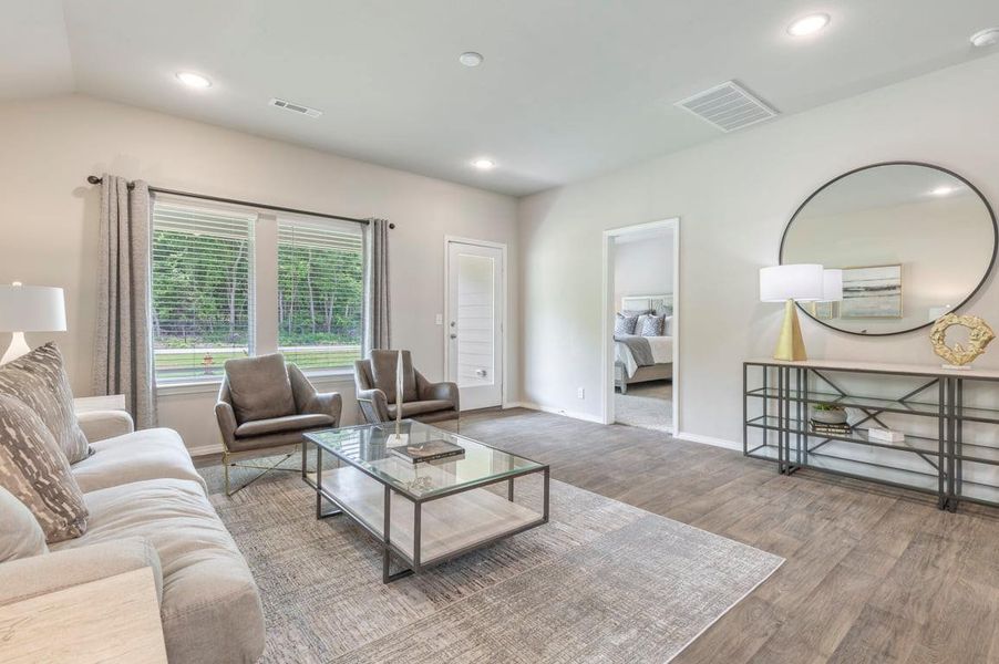 Furnished interior in a model home at Rancho Vista in Corpus Christi (Image 13).