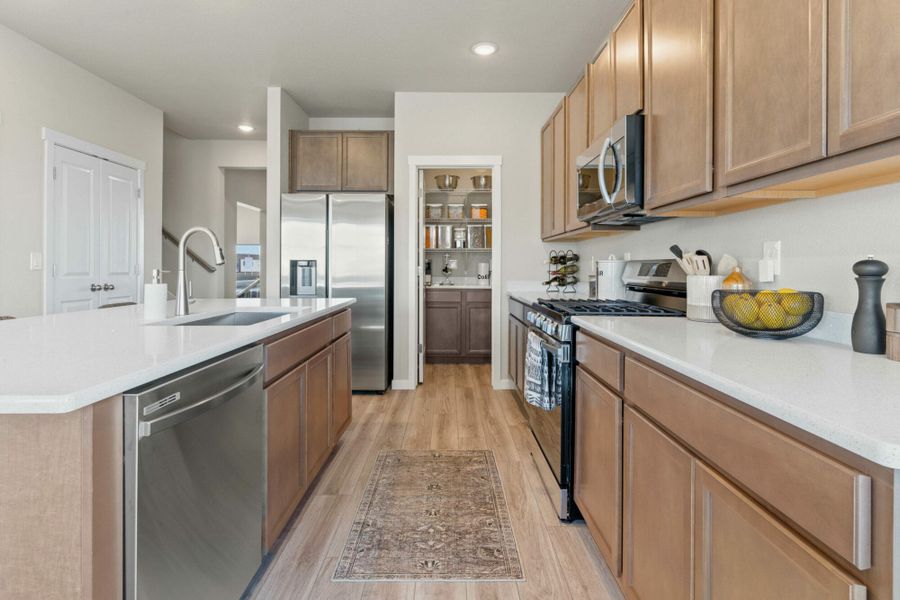 Furnished interior in a model home at The Trails at Aspen Ridge-2 in Colorado Springs (Image 22).