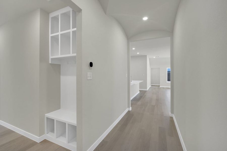 Furnished interior in a model home at South Meadow in Melissa (Image 5).