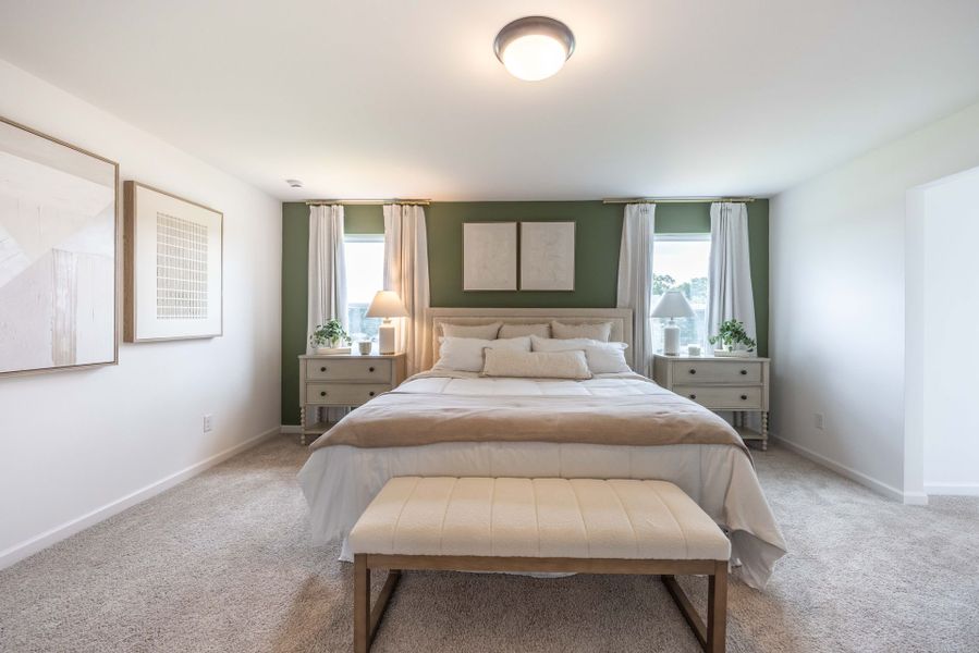 Furnished interior in a model home at Morrow Brook in Albemarle (Image 12). Furnished interior in a model home at Morrow Brook in Albemarle (Image 12).