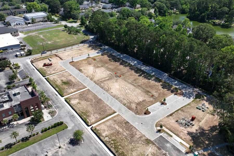 Site preparation and early development at Crosscreek Walk – Overlook in Charleston, SC (Image 4).
