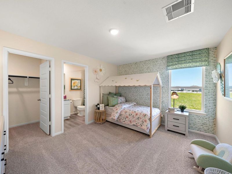 Furnished interior in a model home at River Ranch Meadows in Dayton (Image 25).